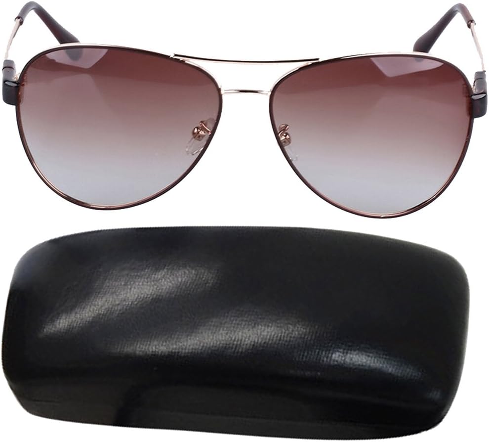 LEIDISEN Women Shiny Wayfarer Style Maverick Polarized Sunglasses & Sunglasses Case& Sunglasses Bag
