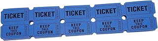 GRIRIW 100 Billetes De Lotería Premios Billetes De Rifa Amarillos Billetes De Carnaval Billetes De Rifa Con Fichas Desprendibles Para Eventos Etiquetas Para Billetes De Eventos