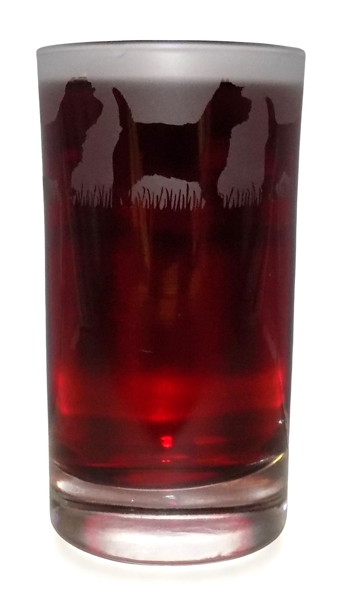 Cairn Terrier Hand Etched Highball Tumbler — image 1