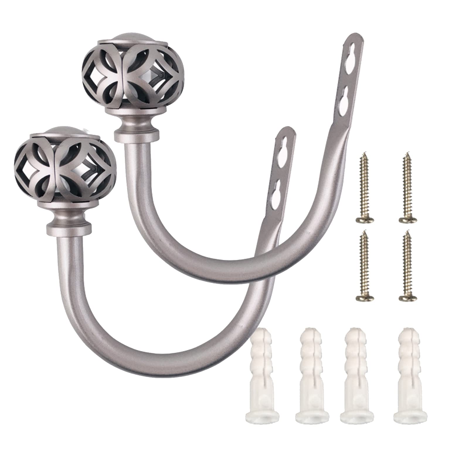 2 Pcs Vintage Curtain Tiebacks Drapery Holdbacks Decor Curtain Hooks for Home, Accessories Drapery Holdbacks for Curtains
