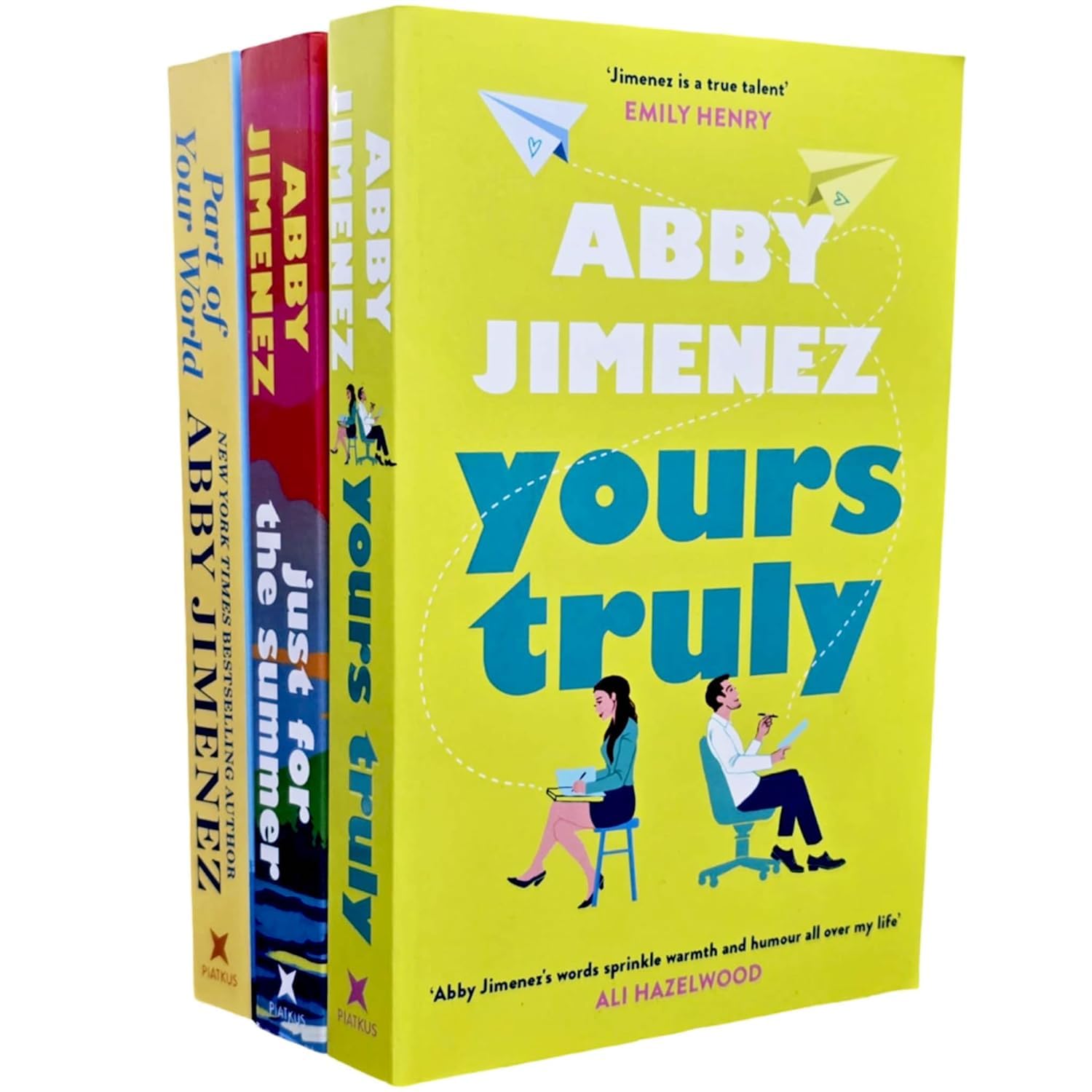 Abby Jimenez 3 Books Collection Set (Part of Your World, Yours Truly & Just For The Summer) Paperback – June 22, 2024