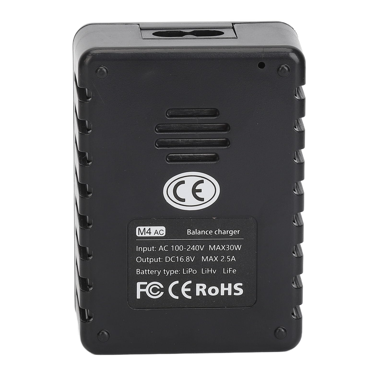 Chargeur D'équilibre RC, Chargeur D'équilibre de Batterie RC Lipo M4AC avec écran IPS 1,54 Pouces (Prise UE 100‑240 V XT60)