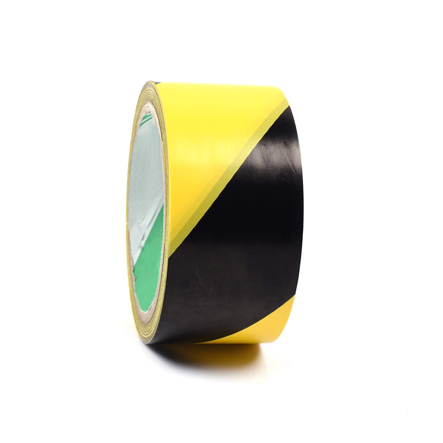 Cinta adhesiva de seguridad de advertencia de peligro de color negro y amarillo, 1-7/8 pulgadas x 60 pies