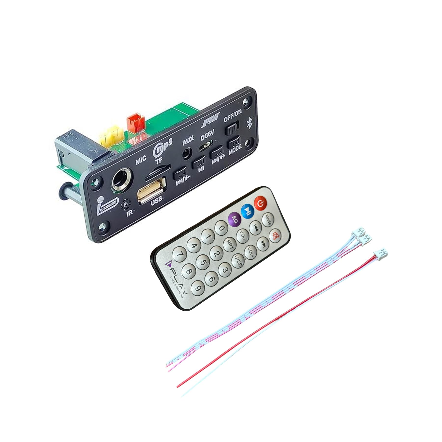 Bluetooth MP3 Decoding Board Module with/USB/FM/AUX/TF Card and Remote Control-image-37