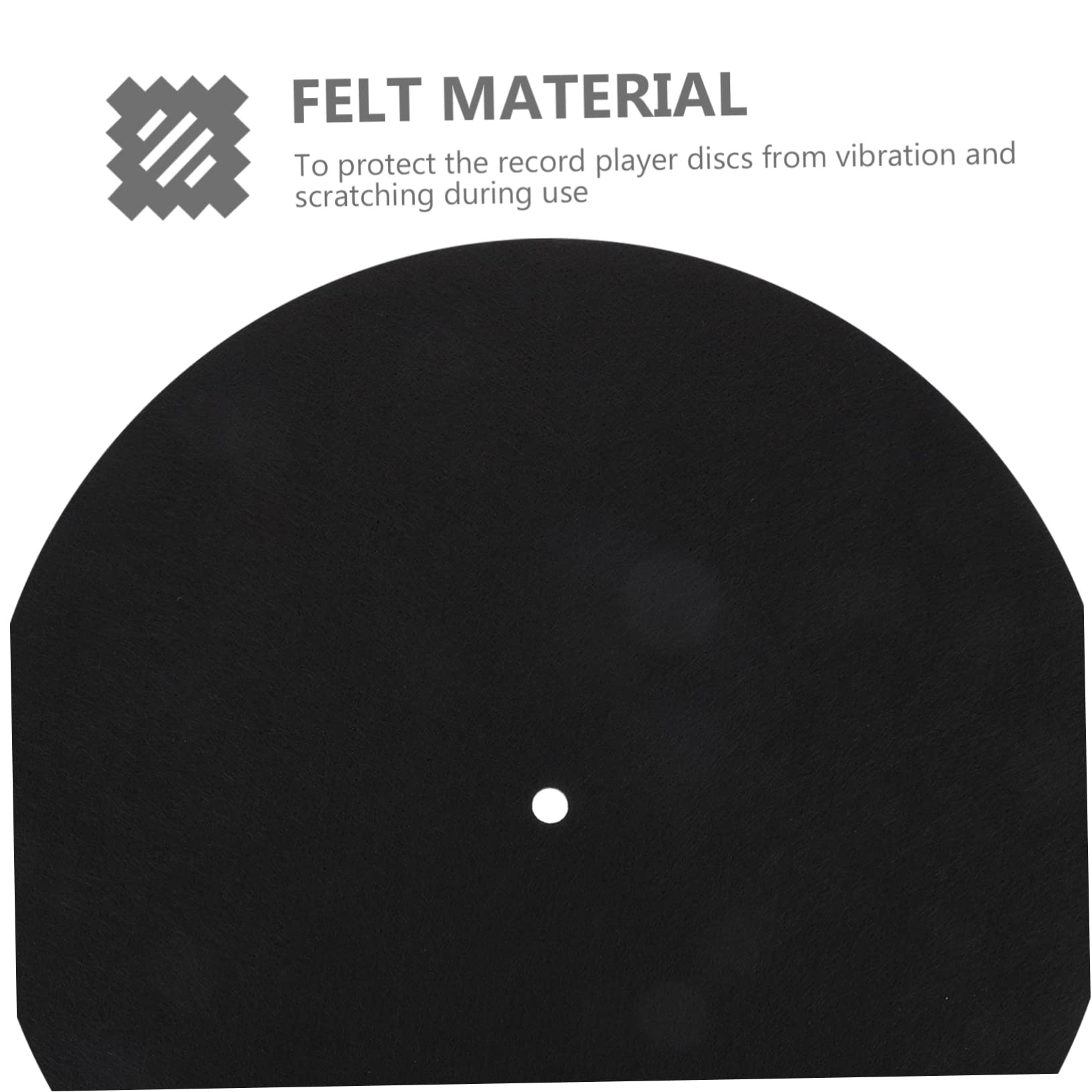 Abaodam 7 Inch Record Player Mat Non-slip Felt Pad Vinyl Record Protective Pad Turntable Mat