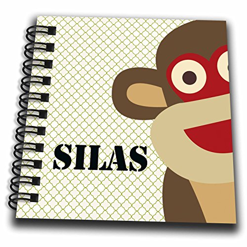 Livre de dessin blanc Silas 4x4 pouces pour garçons de marque PS Nom