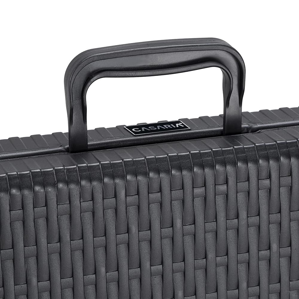 Casaria Tavolo da Giardino Pieghevole 183x76 cm Rattan Balcone Terrazza Campeggio