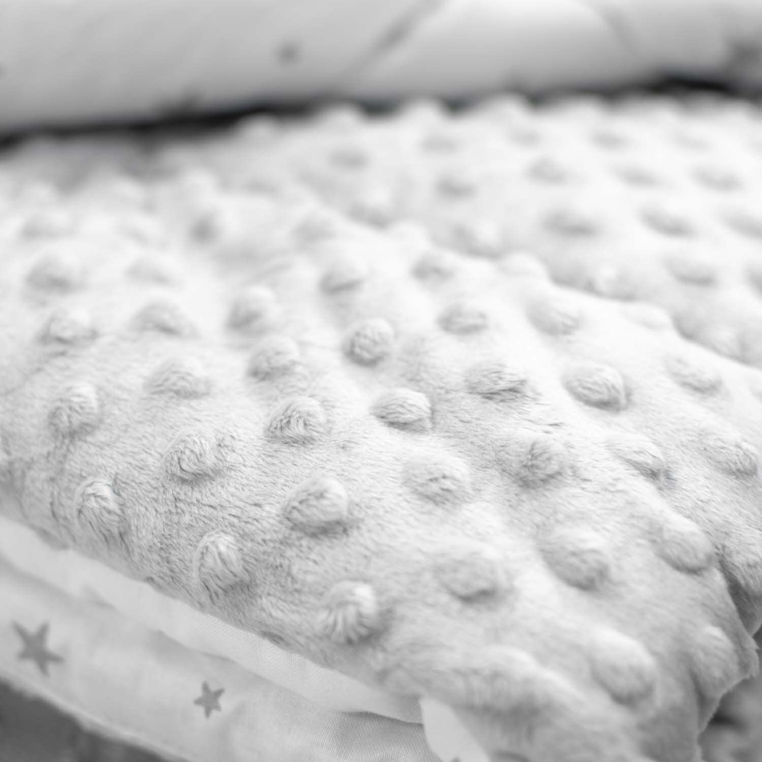 Sevira Kids | Couverture réversible et Ultra Douce, Stella - 100x70 cm Gris - Made in France