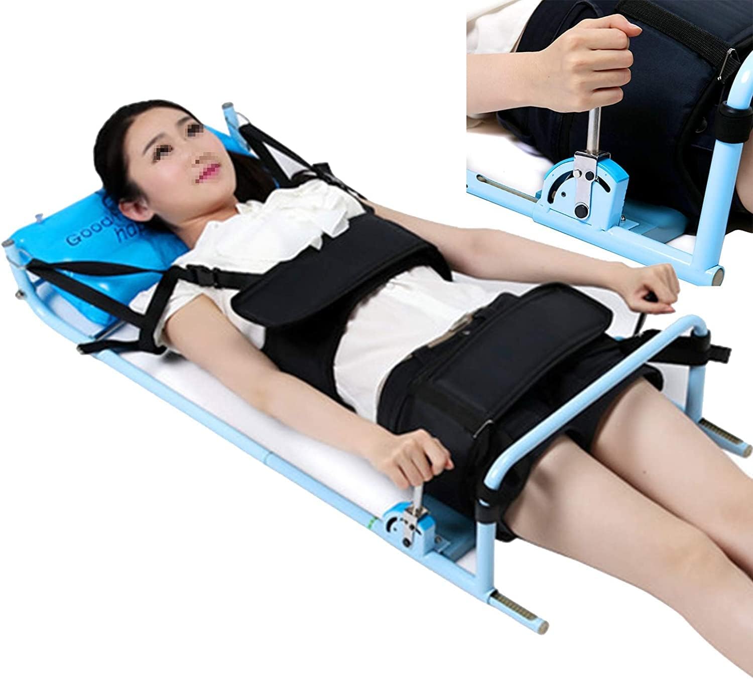 HDGRNCC Spine Traction Device, Lumbar Traction Bed, Household Full-Body Stretcher, Alleviate Spine Pain In The Neck and Lumbar Spine