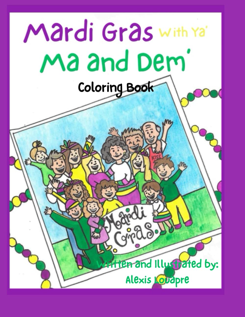 Mardi Gras with Ya Ma and Dem- Coloring Book