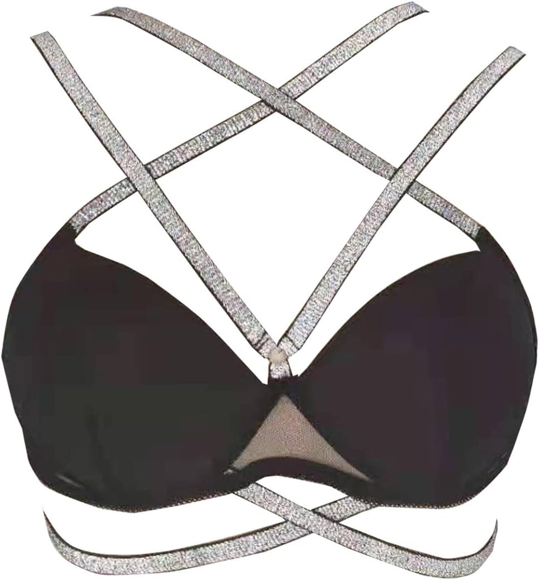 Stretch Chemise Push Up Bra Set Women'S Underwear Erotic Hollow Out Bandage Bra