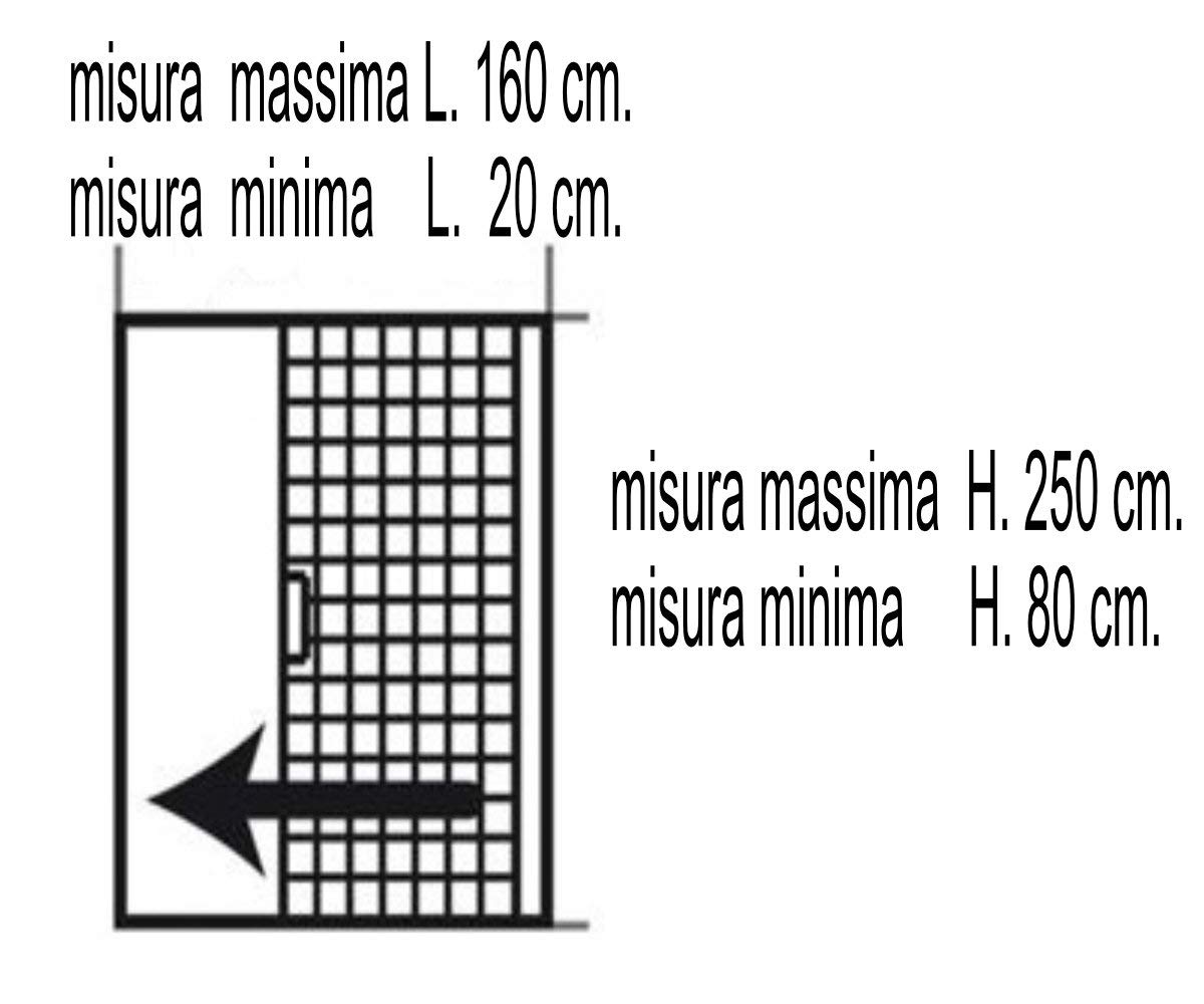 Irs ZO06116025016 Zanzariera Orizzontale, Bianco