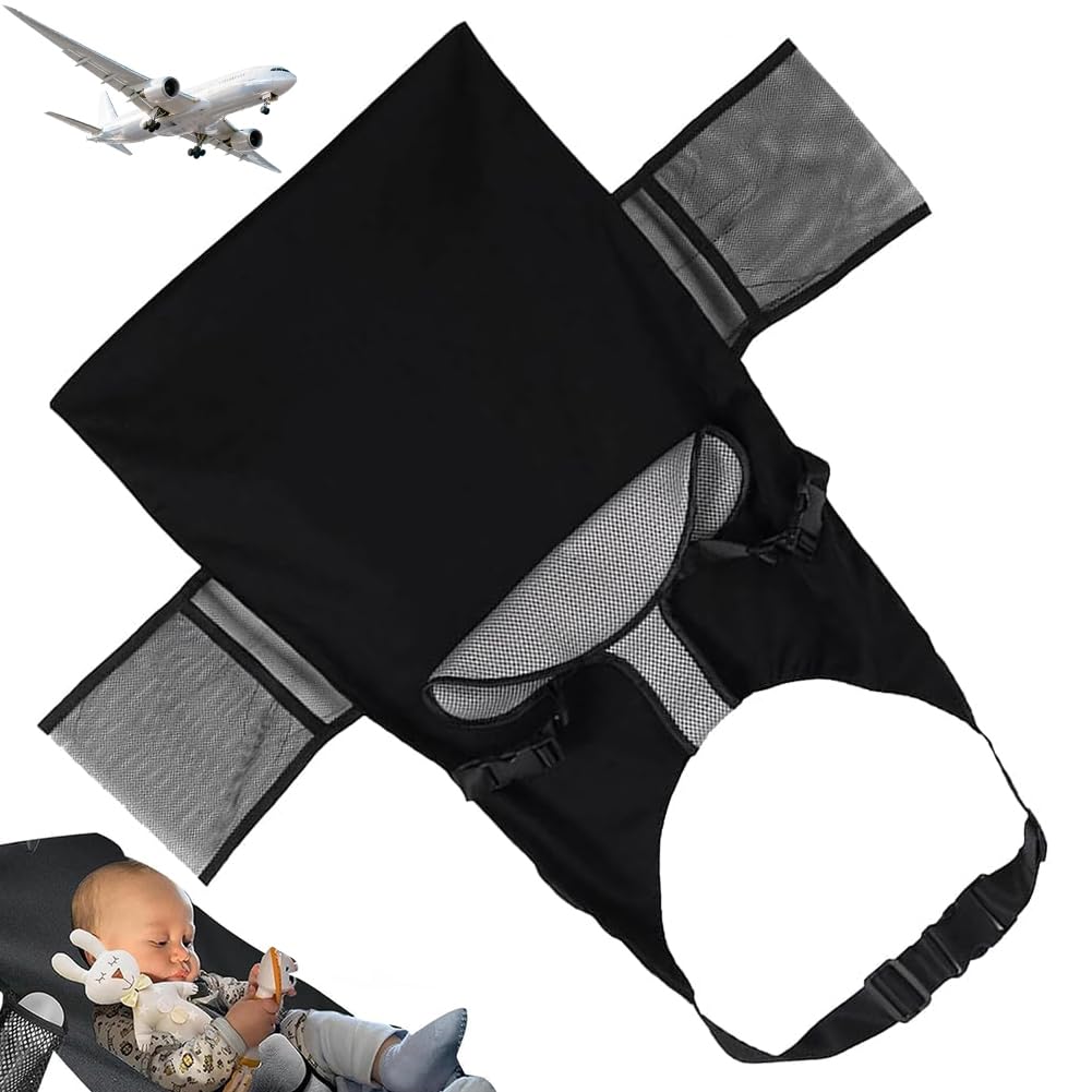 Lettino Viaggio Bambini per Aereo Culla da Viaggio Neonato Portatile Amaca Sedia Estensione Sedile per Dormire