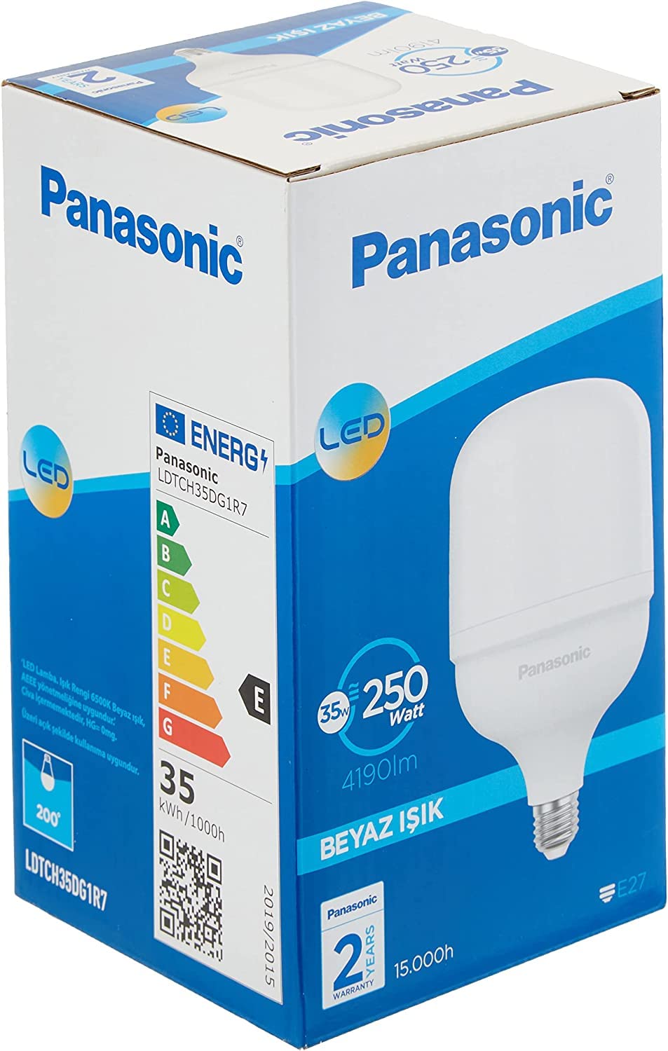PANASONIC E27 LED TORCH LAMBA, BEYAZ IŞIK 35W 4190LM 6500K