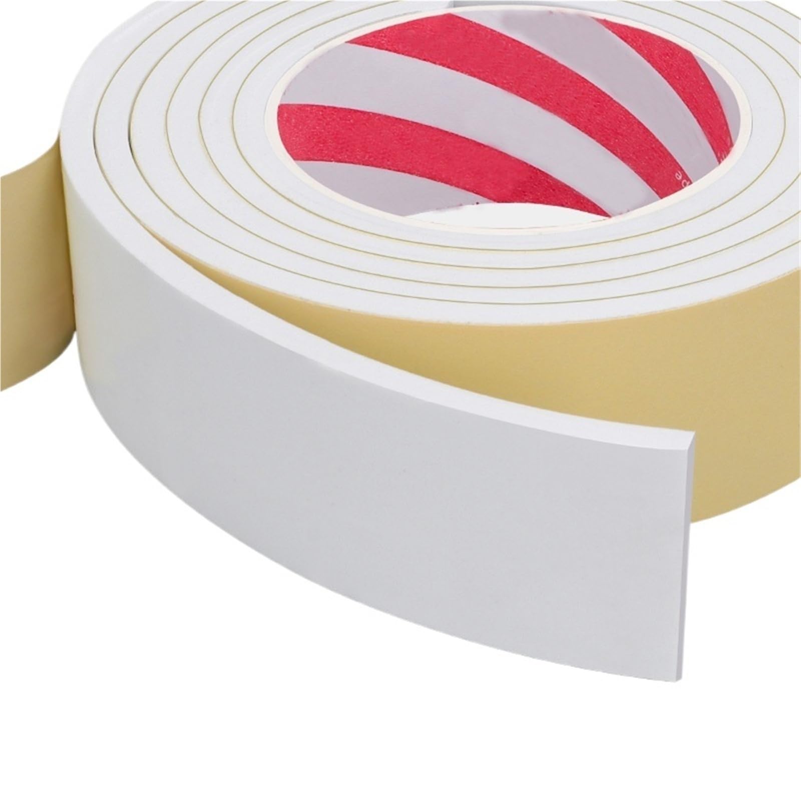 TOFIMA 10Meter/pc White Neoprene Self Adhesive Backed Foam Sponge Strip Sticky Seal 1mm-10mm Thick(Thickness 3mm,15mm)