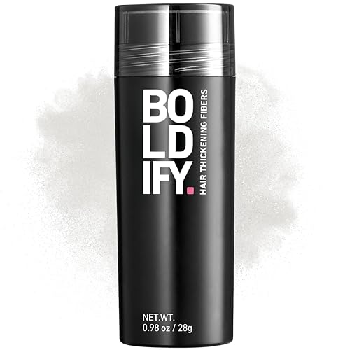 Miniatura 114 de BOLDIFY - Fibras de pelo para el cabello fino (gris), indetectables, botella de 2 onzas; oculta completamente la pérdida de cabello en 15 segundos