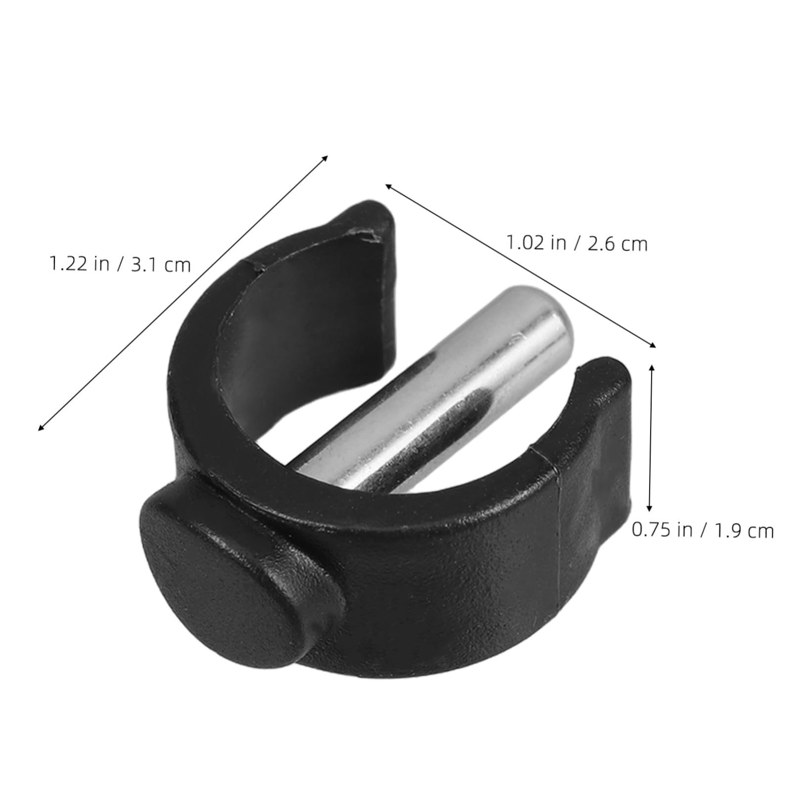Didiseaon Pcs Commode Chair Replacement Clips Locking Pin for Walking Sticks Mm Tube Fit Black Height Adjustable Anti-Slip Tip