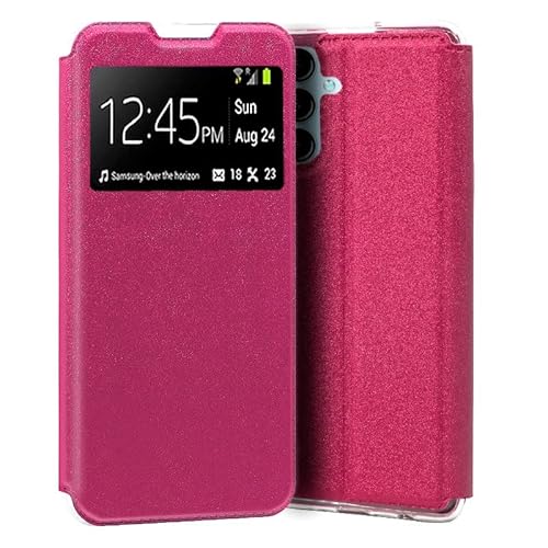 Custodia Cool Flip Cover Per Samsung A145 Galaxy A14 / A14 5G Liscio Rosa