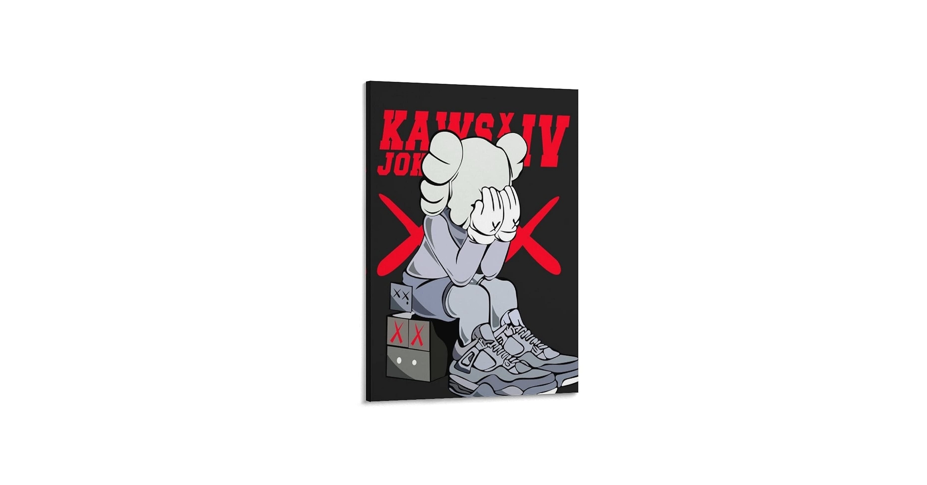 No.302木枠付きキャンバスアート　アートパネル　KAWS ジョーズ No.302木枠付きキャンバスアート アートパネル KAWS ジョーズ