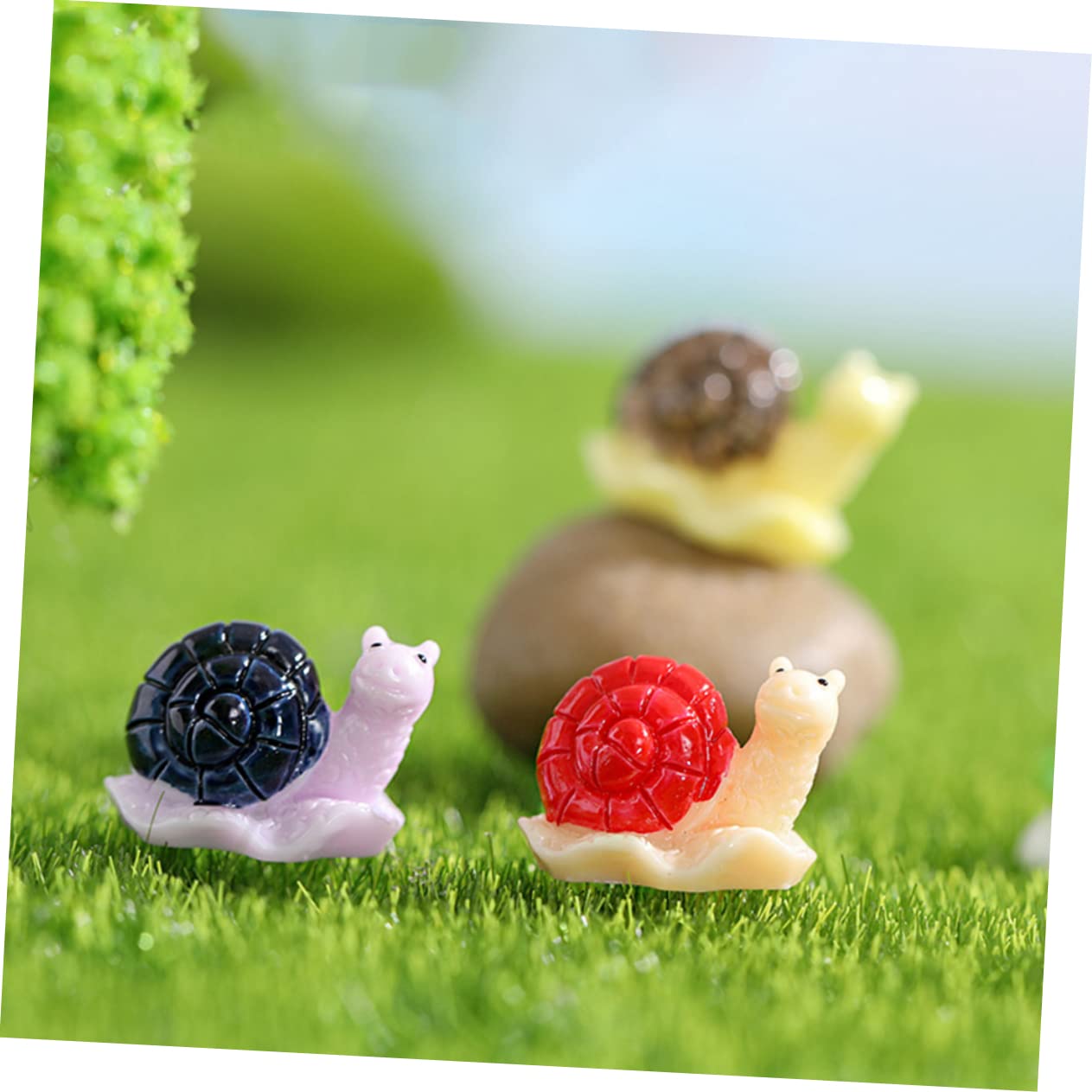 90 Pezzi Mini Lumache In Resina Luminose Al Buio - 6 Colori, Dimensioni 2,5 Cm, Per Decorazioni Giardino E Fai Da Te