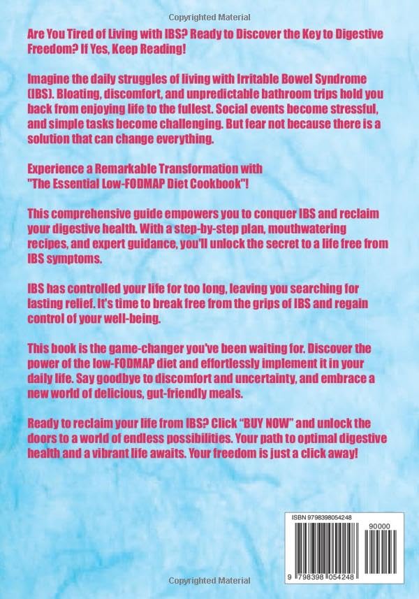 Miniatura 2 de The Essential Low-FODMAP Diet Cookbook A step-by-step plan and Delicious Gut-Friendly Recipes for IBS Management and Digestive Health - 7-Day Meal