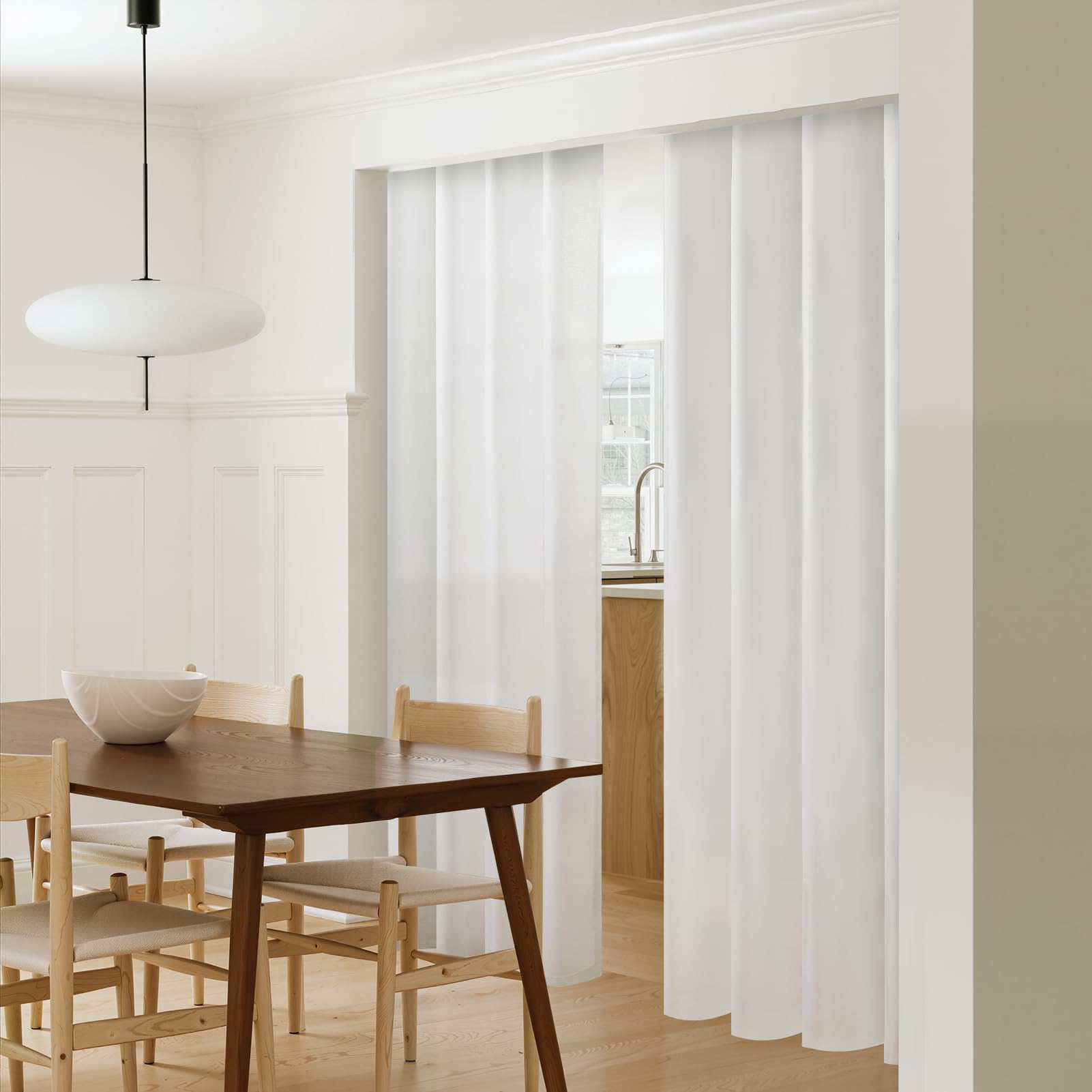 Softalker Leinen Gardinen Weiss 240 cm Hoch Vorhang Wohnzimmer modern Gardine Schal für Gardinenstange Fertiggardinen für Schlafzimmer Kinderzimmer Tür, küchengardinen,Curtains Living Room,2er Set