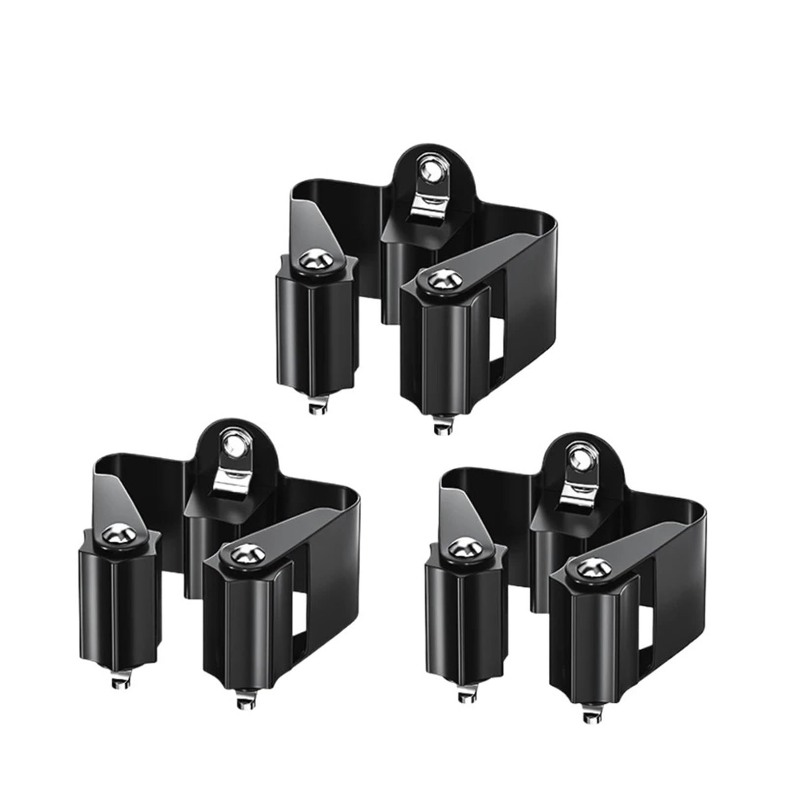 HRXEXSBAM 2/3/4PCS Waterproof Multi-Purpose Wall Hooks, Heavy Duty Mop Broom Organizer Holder for Bathroom(4Pcs-4)