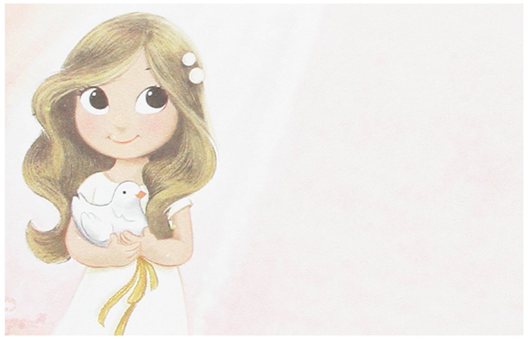 Mopec x670.2 – Stamp First Communion Girl Holding a Dove, Pack of 25