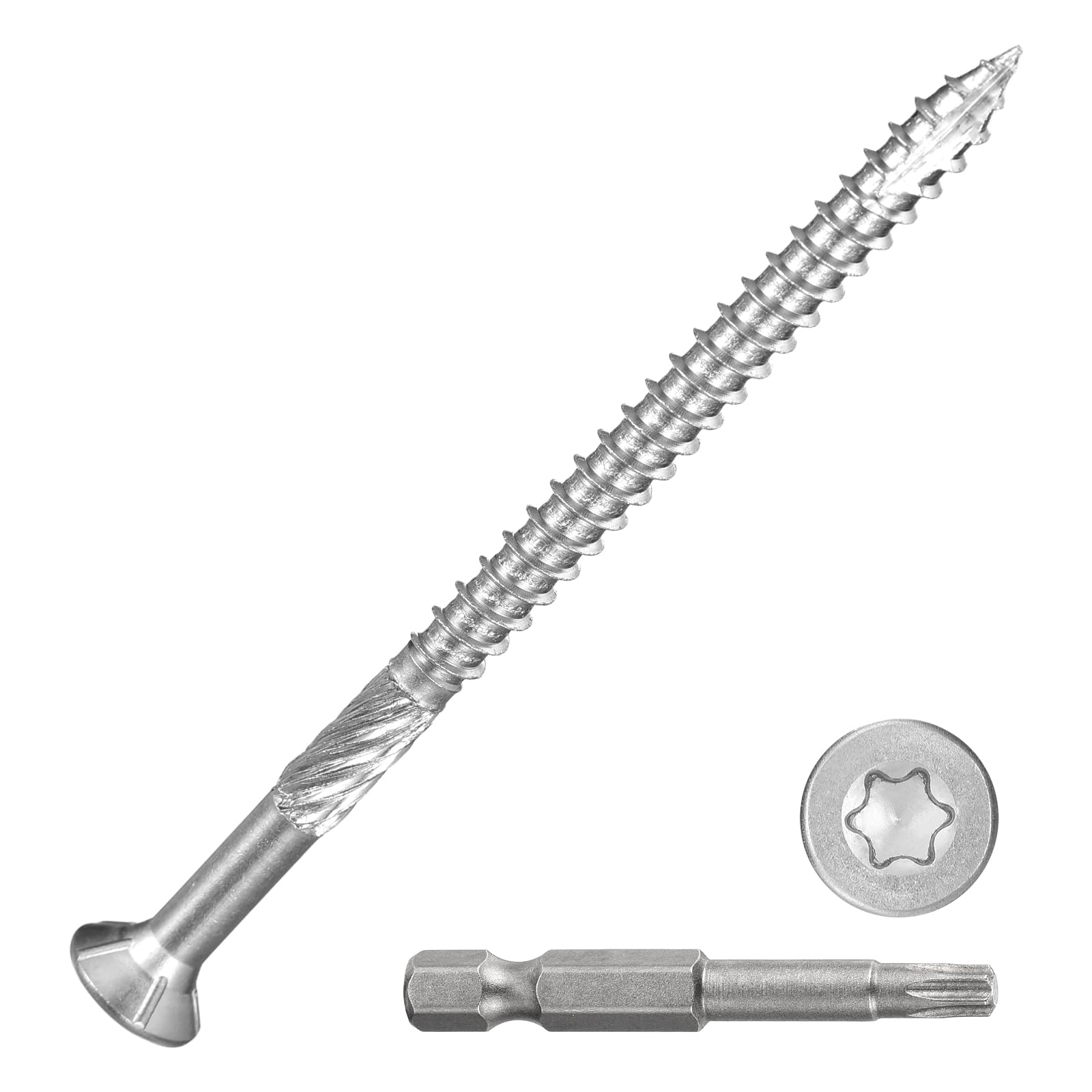 DTGN #10x3" Deck Screws, 100Pack, Good for Decks Fences, Frames, Outdoor Furniture