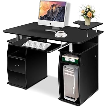 Costway Bureau Informatique Table De Bureau En Mdf Pour Ordinateur Multi Rangements Avec Tablette Imprimante Tablette A Clavier Coulissante 2 Tiroirs 120x55x85cm Noir Amazon Fr Cuisine Maison Costway Bureau Informatique Table De Bureau En Mdf Pour Ordinateur Multi Rangements Avec Tablette Imprimante Tablette A Clavier Coulissante 2 Tiroirs 120x55x85cm Noir Amazon Fr Cuisine Maison