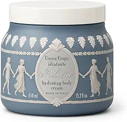 Creme Hidratante Corporal Premium – Importado da Itália, Nutrição Profunda e Perfume Elegante, Textura Sedosa e Absorção Rápida – 450ml – Presente Sofisticado - Design Artístico Italiano (Azul (Milano), 450 ml