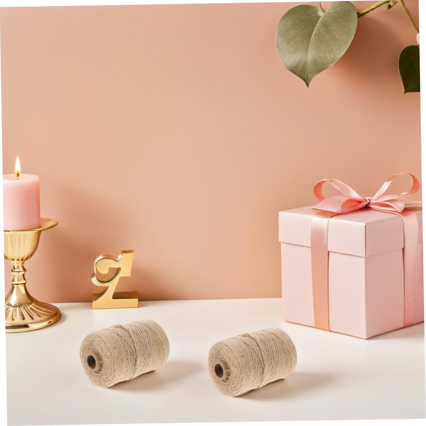 Toddmomy 2 Corda di Juta Naturale per Giardinaggio Fai da Te e Decorazioni Rustiche Spago Flessibile e Resistente per Legatura Confezioni Regalo e Progetti Creativi
