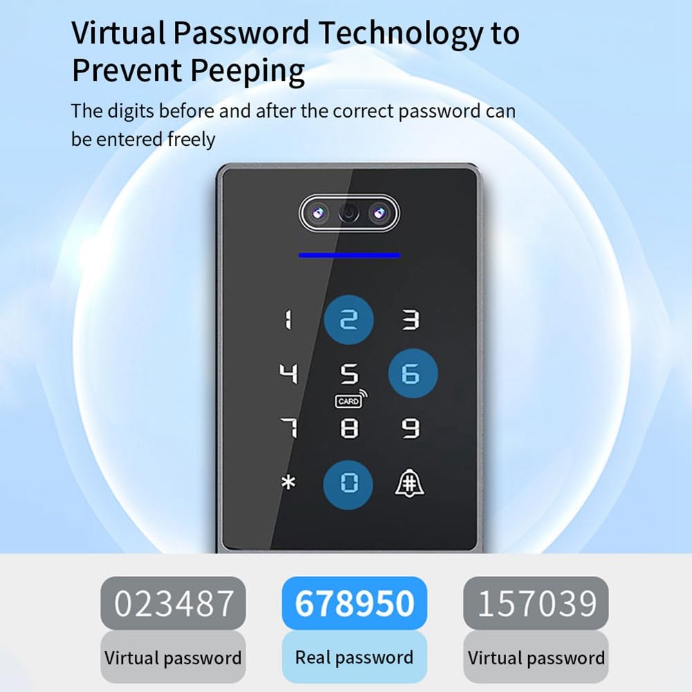 TTLock Tastiera di Controllo Accessi con Riconoscimento Facciale Controller di Accesso Autonomo Impermeabile per Impronte Digitali per Serratura-B