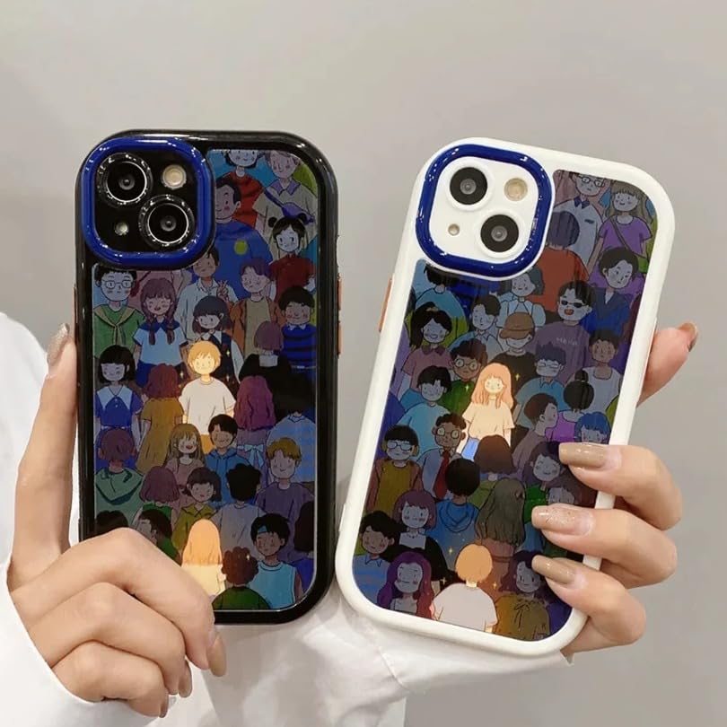 Image of PEEPERLY Back Cover Case for iPhone 13 Pro Max Soft TPU, Shockproof Protective Key to Love Couple Phone Case for Girls & Women(White)