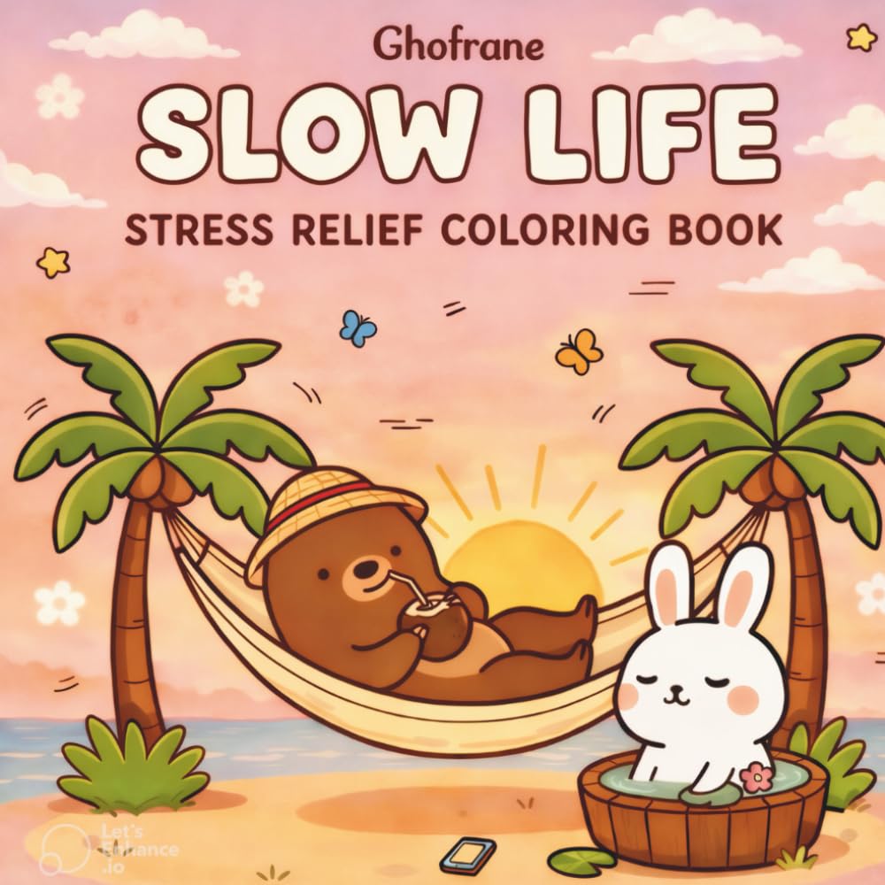 SLOW LIFE: STRESS RELIEF COLORING BOOK