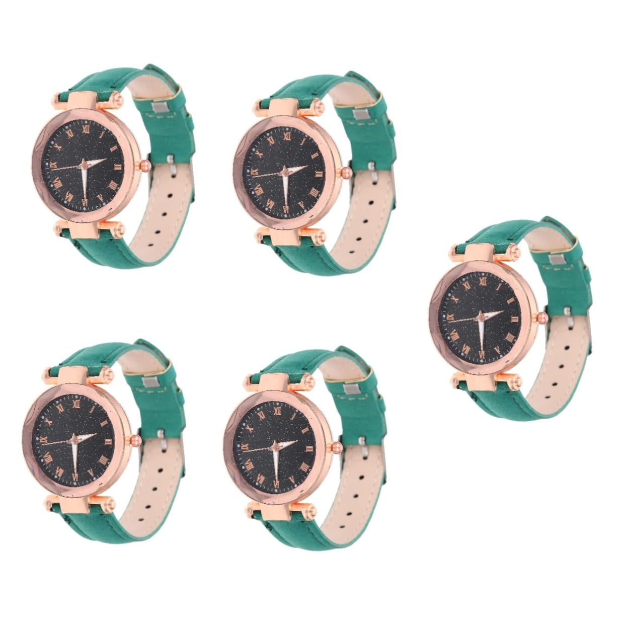 5st Quarz Damenuhren Jugenduhren Modeuhren Für Damen Uhr Für Männer Uhren Für Kinder Männer Schauen Zu Damengürteluhr Studenten Schauen Zu Armbanduhr Rostfreier Stahl Green