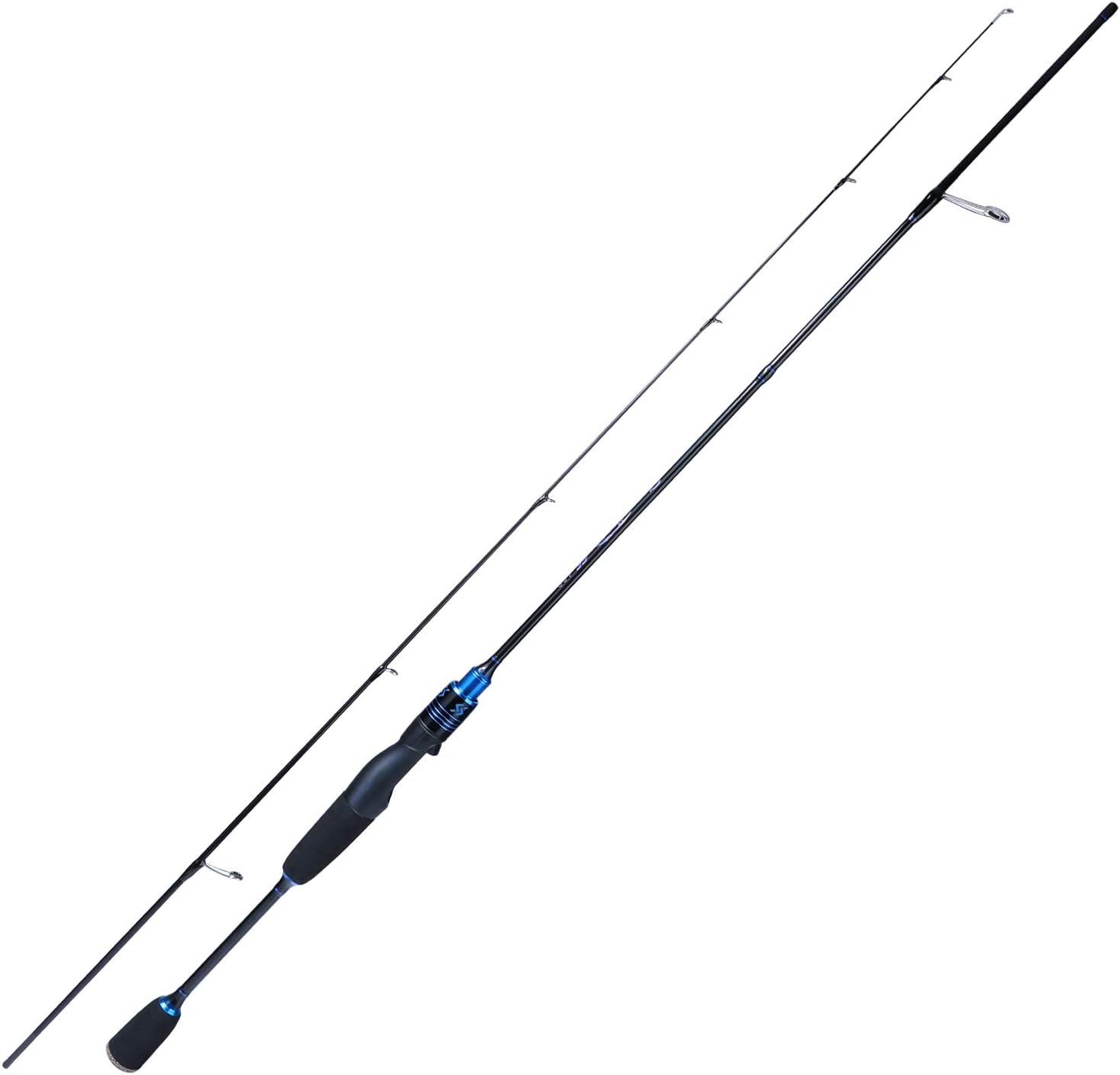 Sougayilang Fishing Rods Ultra-Sensitive Carbon Spinning Rods Blanks with Comfort EVA Grip Rod Handle 2 piecesTrout Rod