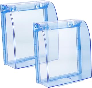 NOLITOY 2 Piezas Enchufe de interruptor de cubierta impermeable unión eléctrica al aire salida tapa autoadhesiva para de corriente cubierta de zócalo de pared