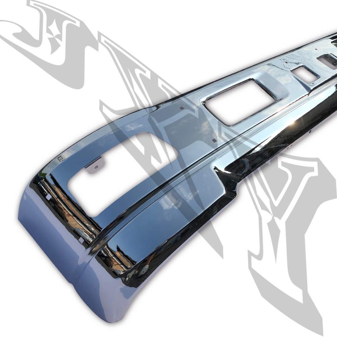 車種不確　エルフ ワイド メッキ フロント バンパー エアダム Amazon | いすゞ エルフ ワイド 車 メッキ フロント バンパー ワイド
