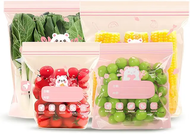 Wiederverwendbare Gefrierbeutel - 75 Stück BPA-frei für Lebensmittel