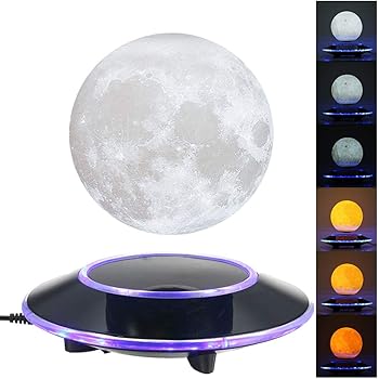 rotating moon lamp