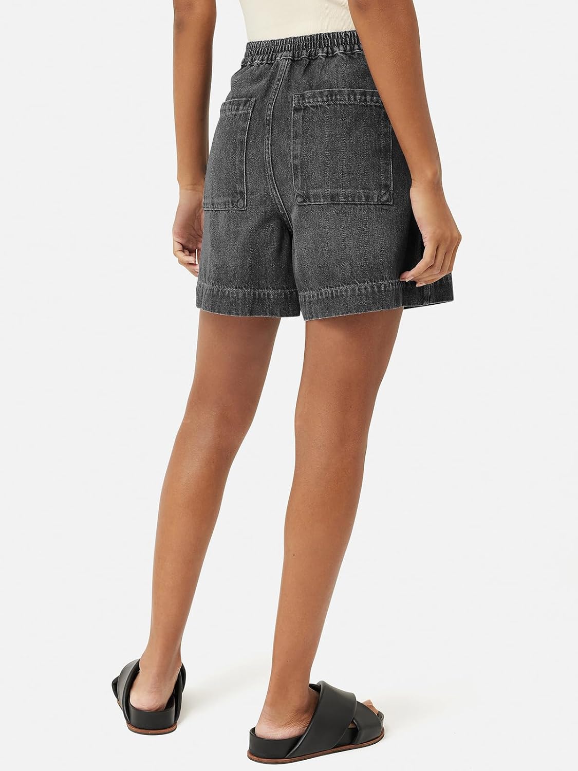  Womens Casual High Waisted Denim Shorts Wide Leg Summer Jean Shorts | A-Line,Dressy & Curvy Jorts,Mom Shorts With Pockets thumbnail