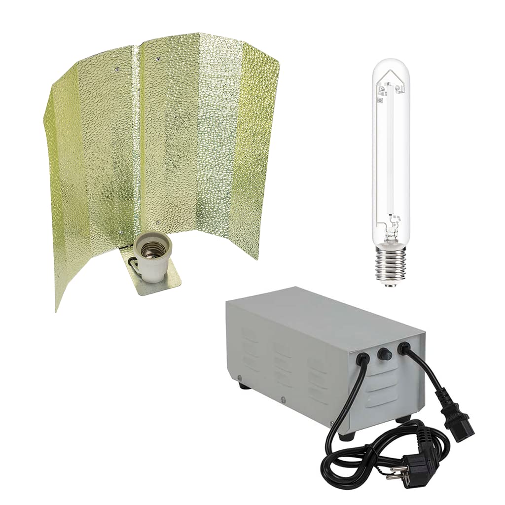 Kit de iluminación para Cultivo 600W HPS magnético balastro Cerrado. con lámpara HPS. Color Blanco.