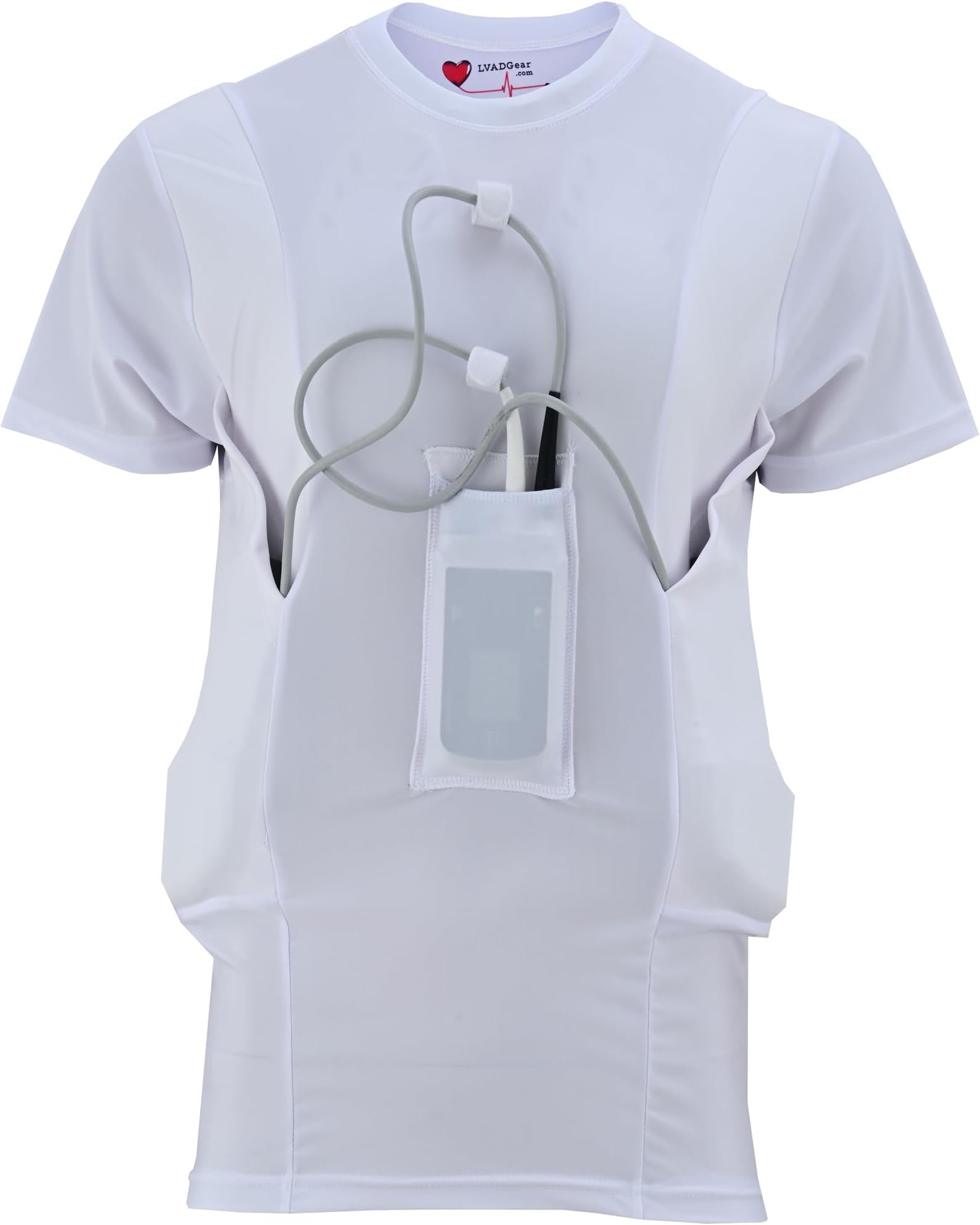Men’s Heartmate 3 LVAD Shirt – Ultrathin Spandex Mesh Fabric Designed for Comfort & Safety