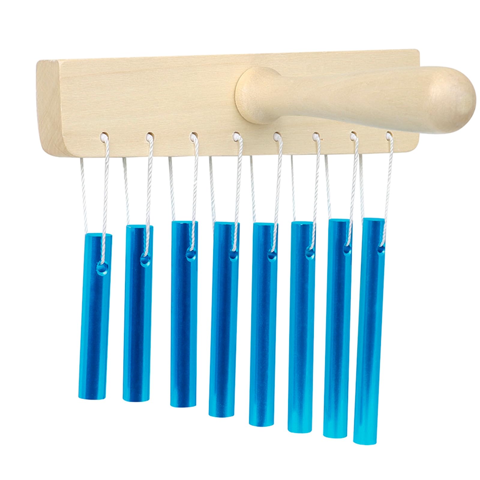 Winds Chimes 8 Tone Hand Bells with Knocker Windchime Chimes Bells Hand Held Winds Percussion Children Toy Windchime