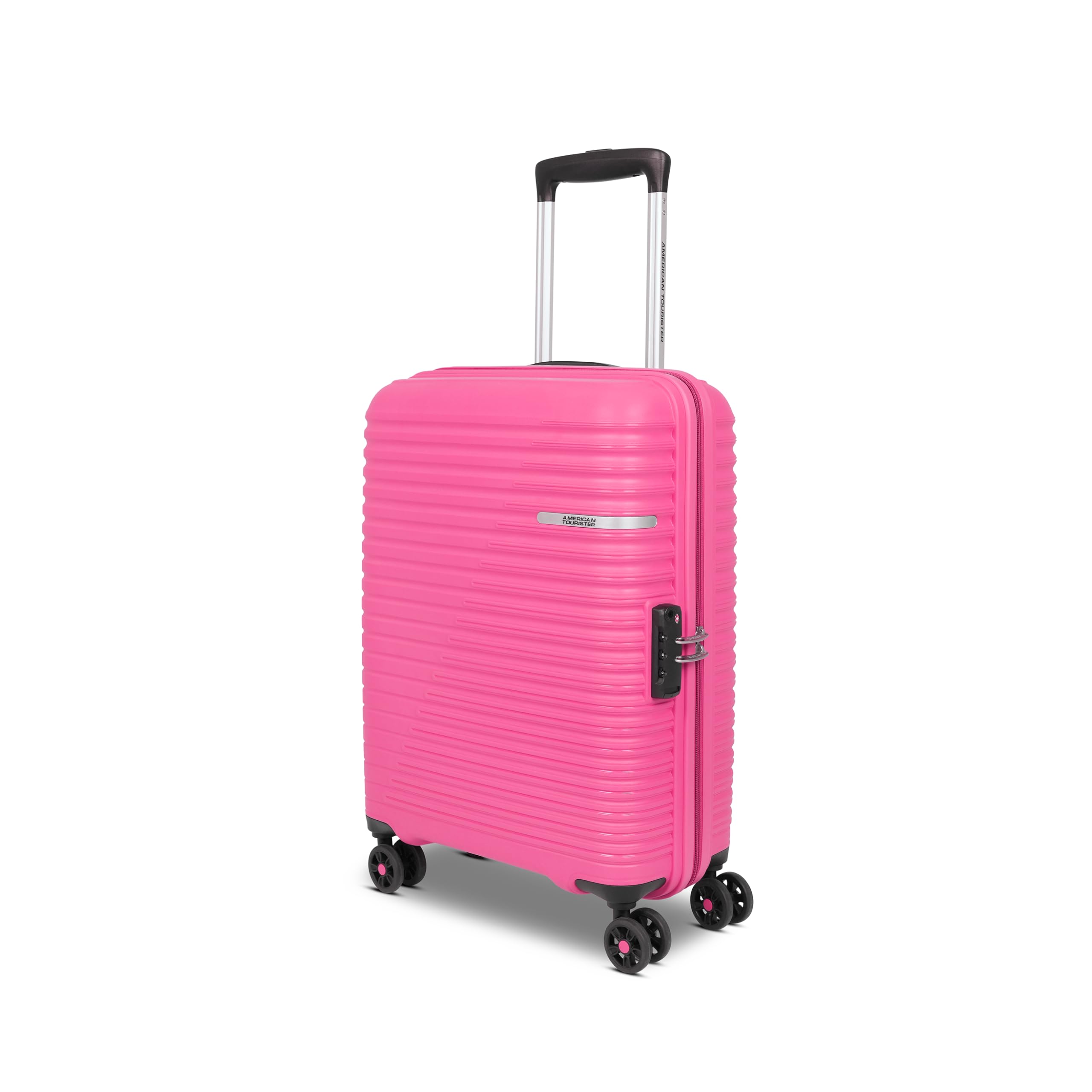 American Tourister Liftoff+ | Small Size Cabin Trolley Bag (55 cm) for Travel | 360° 8 Wheel Travel Luggage | Hard Case Polypropylene (PP) Suitcase | Mounted TSA Lock | Berry Blast