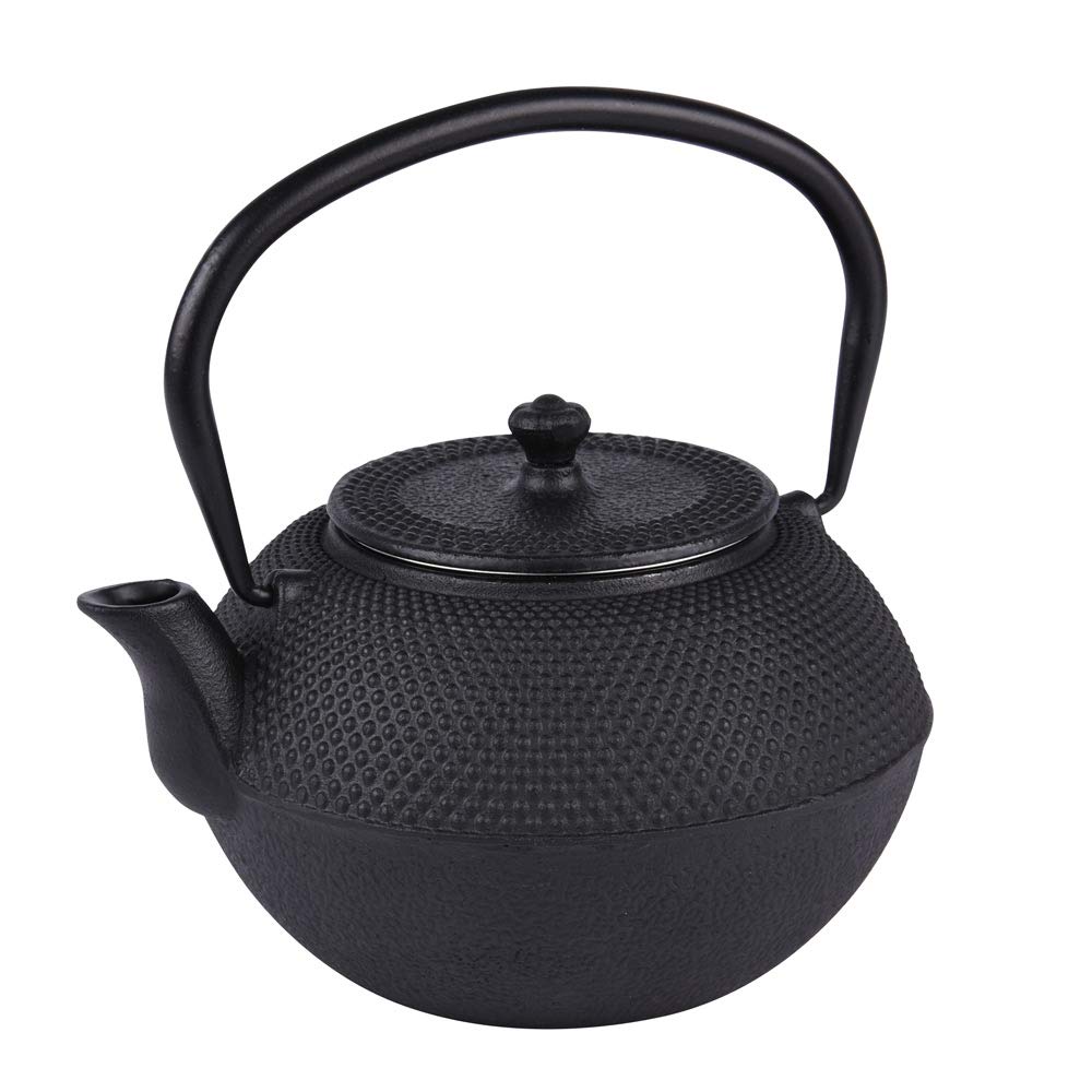 Table Passion - Tetera de hierro fundido con filtro inoxidable 1,2 l asia, color negro
