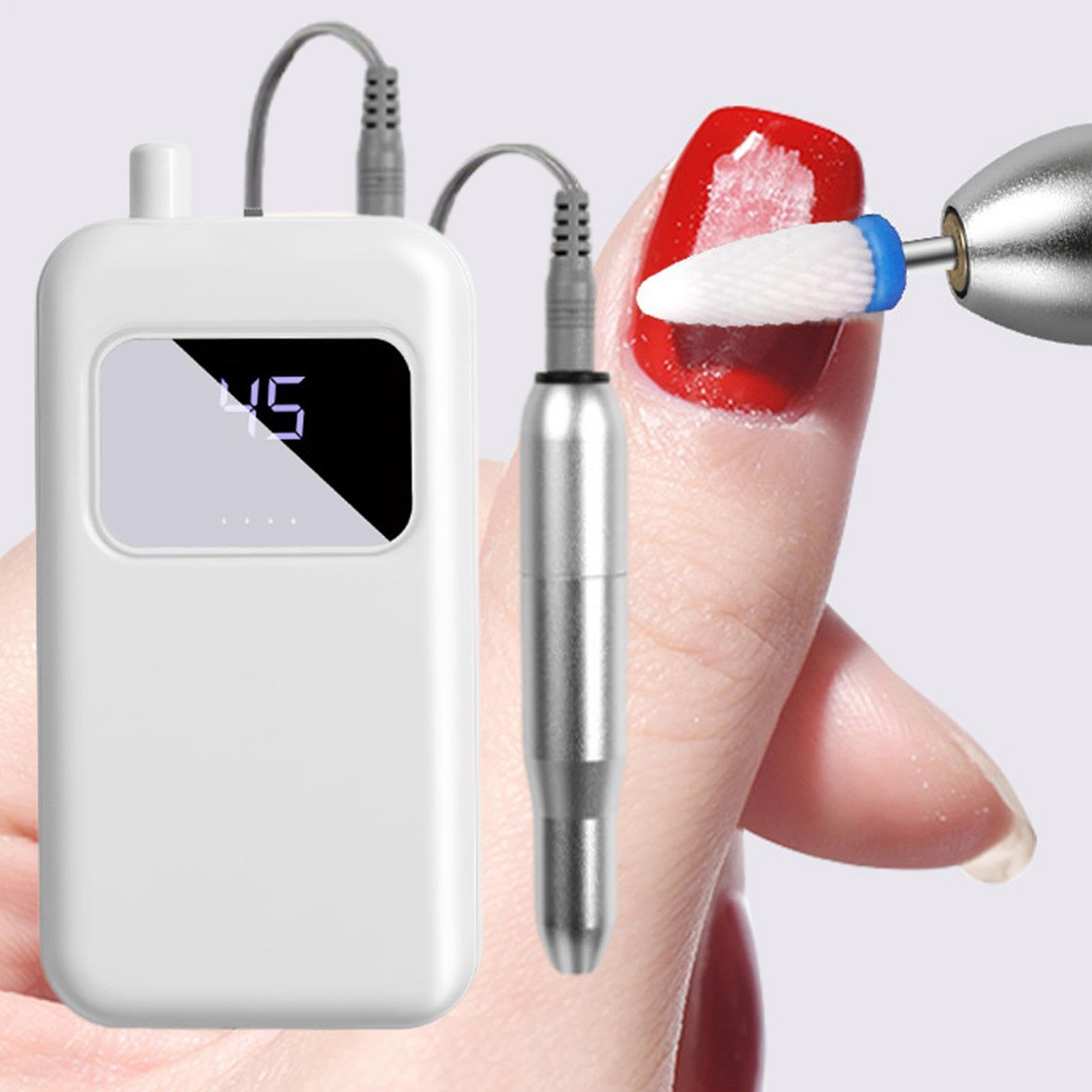 eléctrica de uñas Herramienta de manicura de precisión y estabilidad | Fresadora de uñas eléctrica para manicura Para principiantes, profesionales y madres; para salones de belleza, hogar y