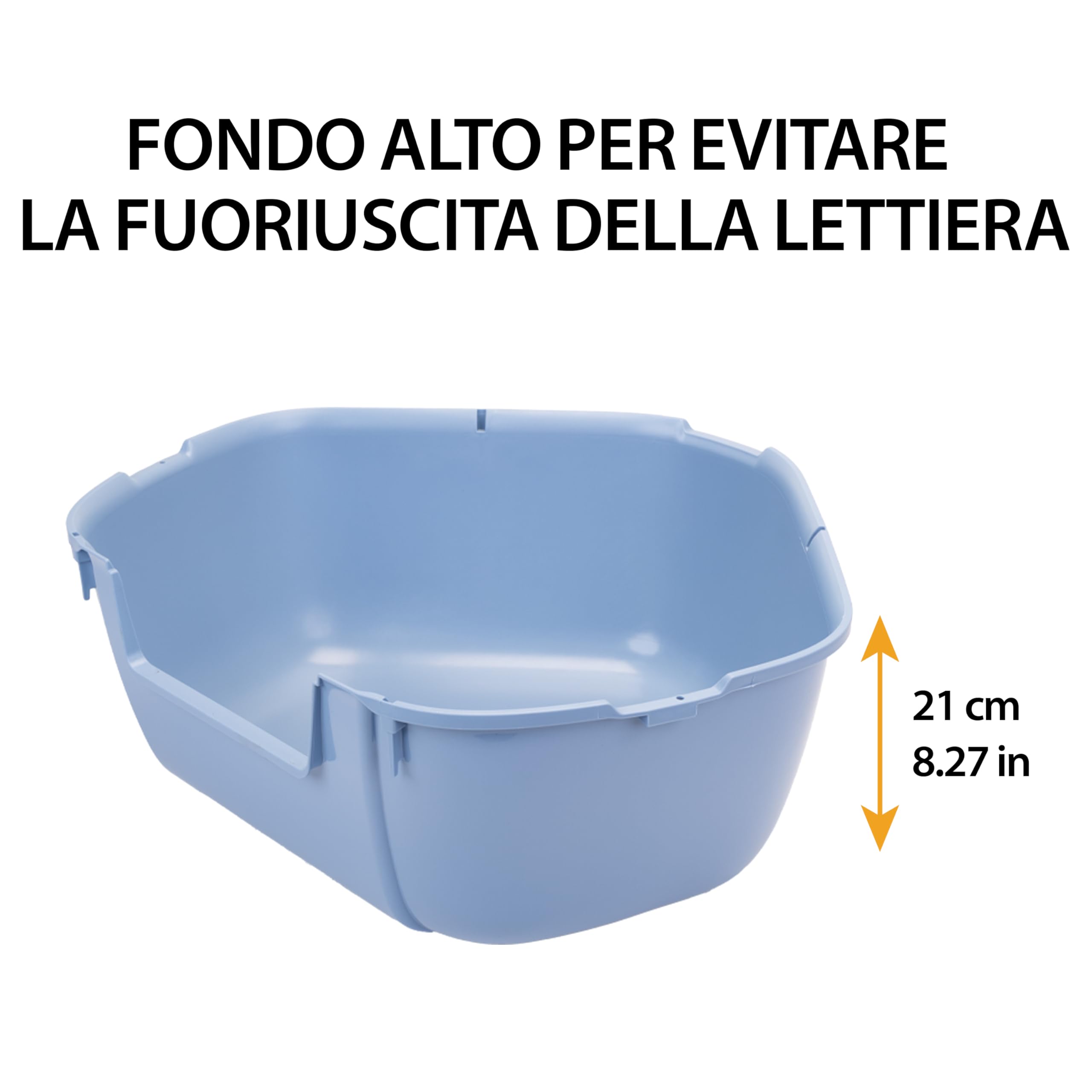 Ferplast Lettiera per Gatti, Lettiera angolare gatti chiusa Ferplast MIKA igiene filtro cattivi odori