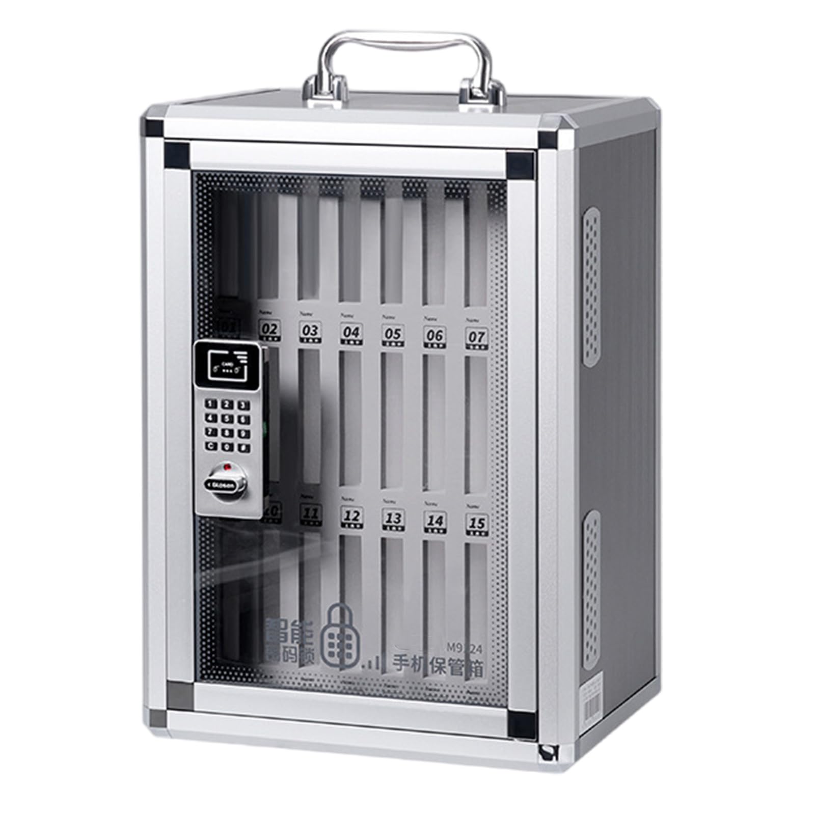 Intelligent Combination Phone Safe Box Featuring Double Security Portable Handle for Secure Storage in Various Environment Aluminum Box